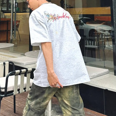 印花美式复古圆领T恤240克纯棉310A-4-T100-特批18，男装T恤，星座310A-4