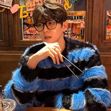 【005】5条纹毛衣男款冬软糯针织衫情侣外套A079-MY604-P49，男装针织衫/毛衣，电商A079
