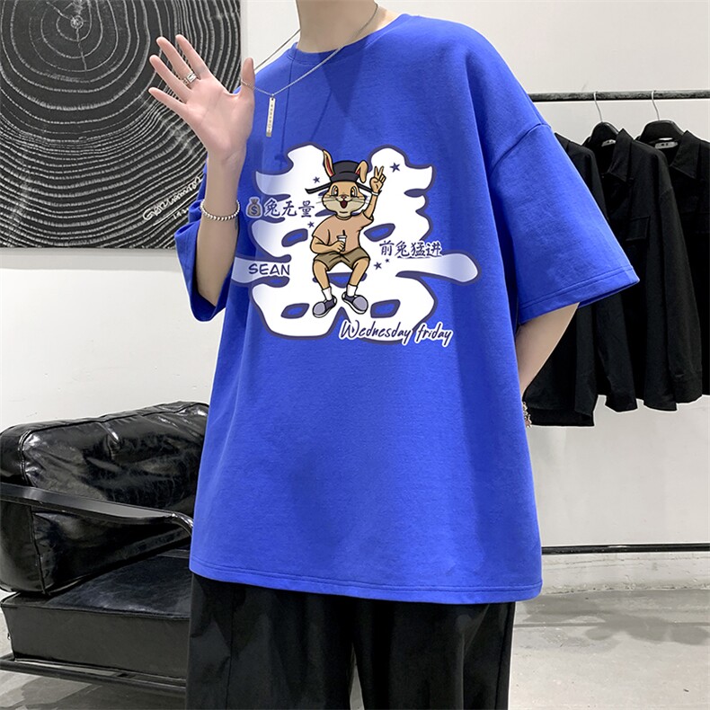 纯棉短袖t恤男大码半袖打底衫宽松体恤衫DX17306-P20大皂风,男装T恤,电商A040