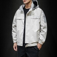 2021秋季新大码日系男印花撞色拼接连帽潮宽松夹克外套J6005-P85，男装夹克，电商A001