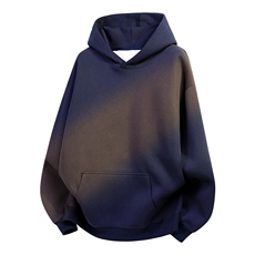 无帽绳版二开秋冬美式高街重磅曼巴棉纯色连帽卫衣外套X056，男装卫衣，电商A486-1