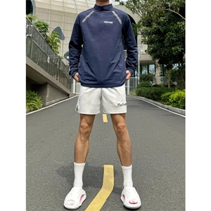 现货美式长袖t恤半拉链速干健身运动训练服807-3-TX05-P35图片