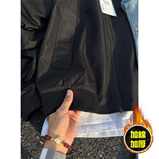直播现货冬季美拉德立领飞行夹克boxy廓形高街棒球服加棉加厚外套，男装夹克，电商A486-1