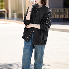 现货2024新美拉德穿搭口碑仿羊皮宝藏私服C位复古皮衣外套女秋冬，女装皮衣，美拉德工厂直营店
