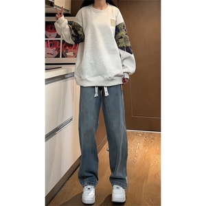 2025 秋季新款 女模内景大码320克华棉卫衣M-5X HW23675-特P35图片