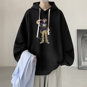 连帽卫衣男大码胖子帽衫大号运动服WY2419-P35图片