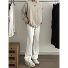 美式ins高街暗黑小众百搭喇叭裤休闲牛仔裤K2305-P55控78，男装牛仔裤，电商A062