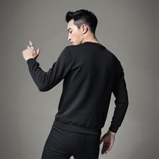 男圆领卫衣刺绣工艺个性潮时尚秋冬男标准码货号6119-1，男装卫衣，钱塘6007(原2006)