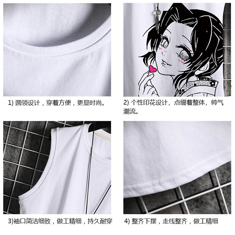 TB36153-P35纯汗背心套装男士大码汗衫短裤两件套网格挂拍,男装T恤,电商A040A