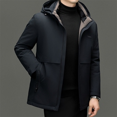 男装羽绒服YR24801新品主推90绒子商务23801升级款内胆可脱卸，男装羽绒服，钱塘207-1