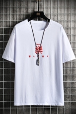 T2298P25网格挂拍短袖夏季半袖衣服原宿港风男ins潮牌小众宽松t恤，男装T恤，星座510A-1
