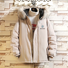 MM48116-P130冬季大毛领衣男士大码加厚袄男服砖墙挂拍，男装棉衣，电商A040A