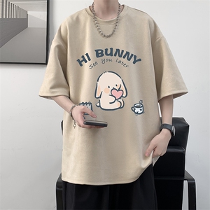 麂皮绒短袖t恤男大码半袖男 JD82314-P25图片
