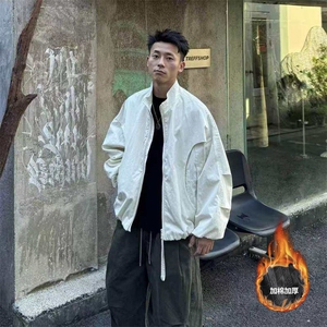 现货 自家工厂 美式弯刀休闲夹克加棉加厚保暖JK169JM/P98图片