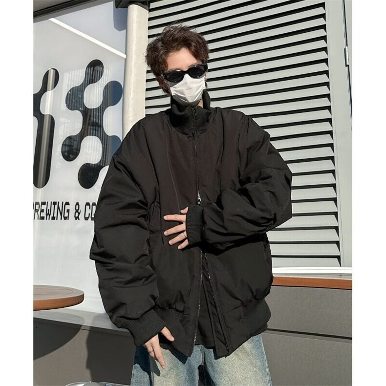 F649P93秋冬立领棒球棉服男士短宽廓形高级感冬季外套棉袄,男装夹克,星座512-6
