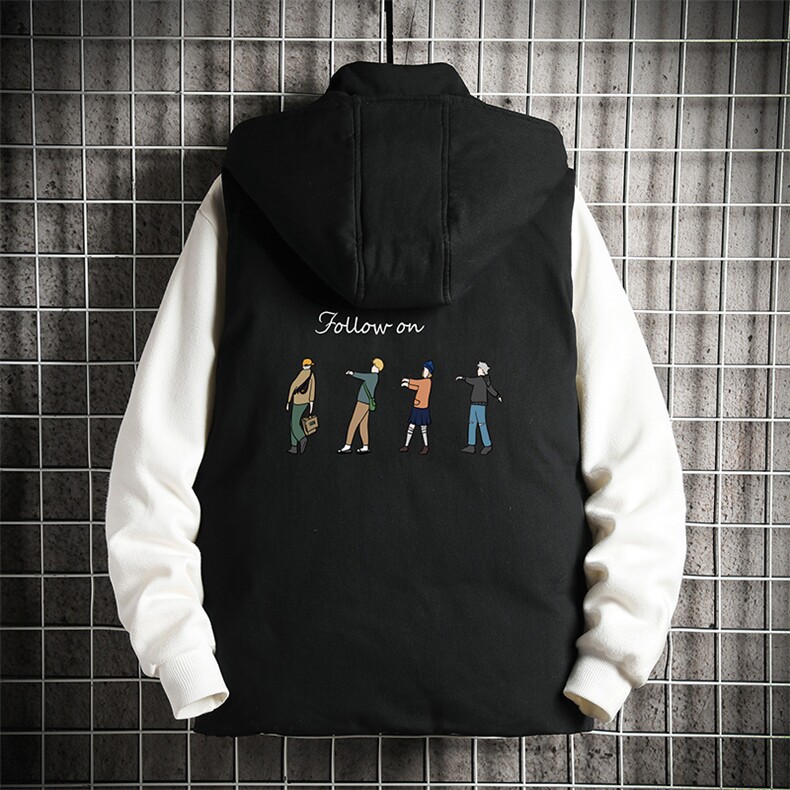 MJ47043-P80棉马甲男士大码加厚棉背心男坎肩男网格，男装背心/马甲，电商A040A