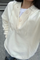 秋季抖音港风大码宽松连帽半开衫毛衣男女MY1111-特P60控88，男装针织衫/毛衣，电商A001