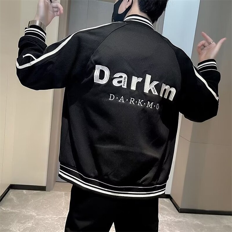 网图现货秋季设计感欧版立领夹克男潮流时尚拼色外套R793-P65,男装夹克,星座1005-4
