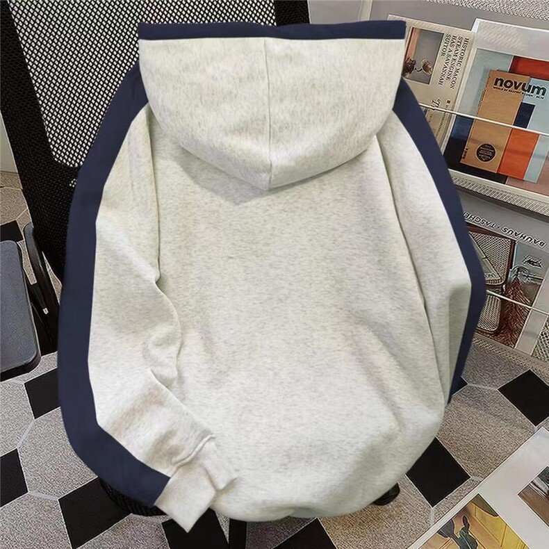 【有货】FB00HH-常规特P45加绒特P55拼接条纹卫衣男女连帽外套,男装卫衣,星座1007（原301D）