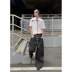【有货】N7045CC-特P52丹宁原牛飞机扣baggy廓形弯刀牛仔裤，男装牛仔裤，星座1007（原301D）