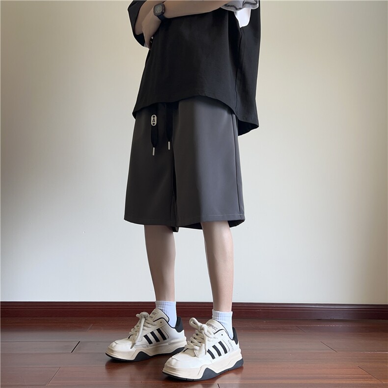 夏季新款松紧抽绳西裤宽松百搭休闲五分裤B315-K24106-特p25控48,男装休闲裤,电商B315