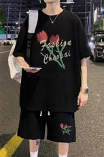 ！直播推荐！2024夏季男士华夫格短袖T恤套装一套HTZ18P50，男装T恤，电商B220