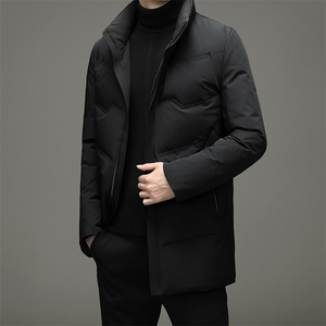 BF2910钱塘2020-2中年男士商务休闲简约中长款羽绒服外套P330图片