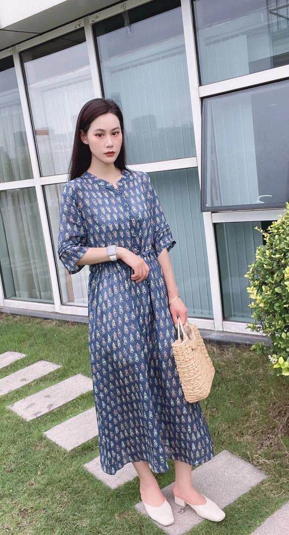 纯苎连衣裙，女装连衣裙，川哲