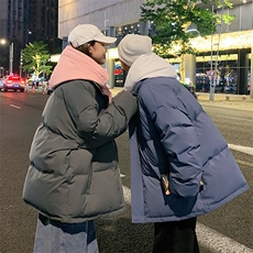 情侣装棉衣加厚连帽假两件拼接棉服棉袄A125-Y281-P120，男装棉衣，电商A125
