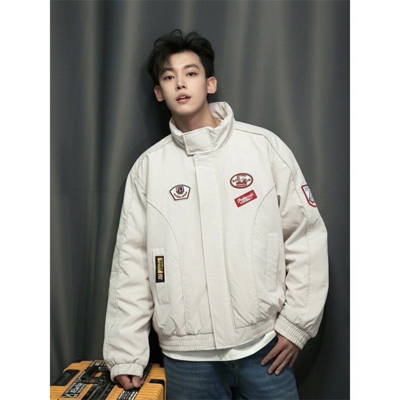 1506-1/MA401/P84立领棉服男冬季潮牌加厚保暖情侣棉衣棉服外套图片