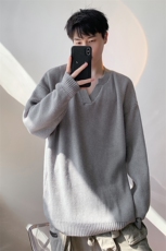 毛衣男秋冬新款港风宽松针织毛衫MYA7-P58，男装针织衫/毛衣，星座214-3