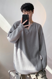毛衣男秋冬新款港风宽松针织毛衫MYA7-P58图片