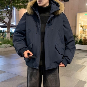 座山雕派克棉服貉子毛加厚外套GS65001图片