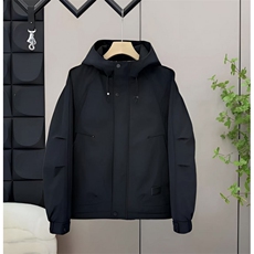 加棉加厚男士秋冬新款连帽青年简约休闲保暖夹克外套NM826-P110，男装夹克，星座310B-3