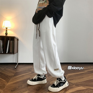 XZ616 早秋季新款菠萝格贴标休闲裤 TY912 M-5XL P35控48图片