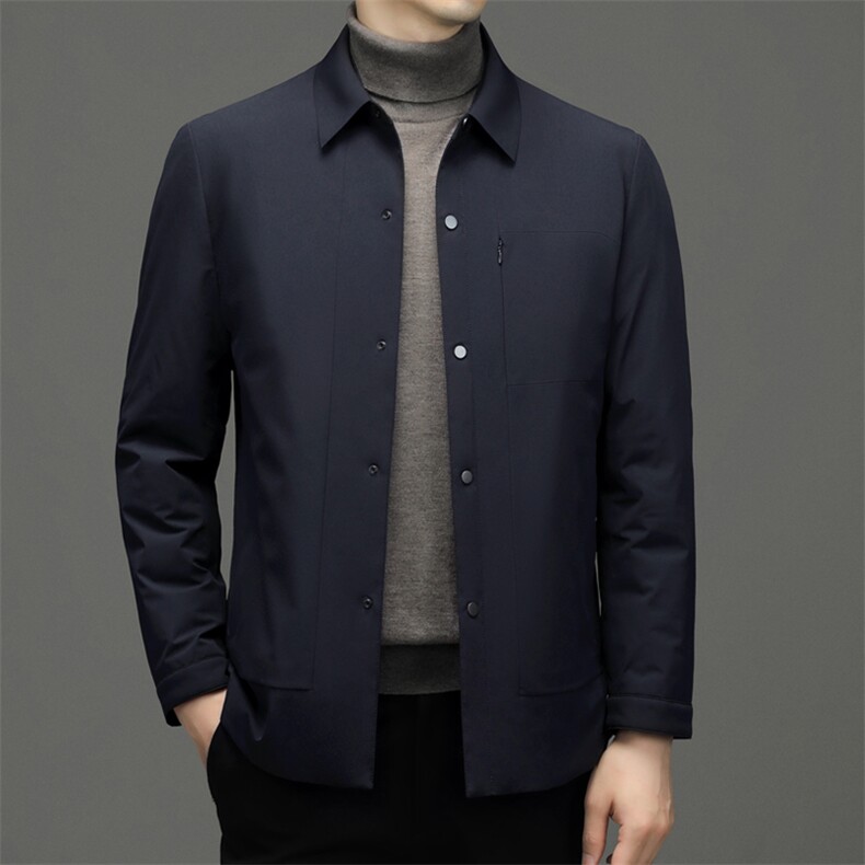 CDY7707钱塘2020-2中老年男士翻领商务休闲羽绒服外套数据好P250,男装羽绒服,钱塘207-2