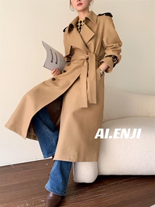 【AI·ENJI】 艾恩纪-新品拼皮风衣图片