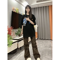 【档口现货260g】DX408HH-P35美式高街字母刺绣短袖T恤男女夏季，男装T恤，星座1007（原301D）