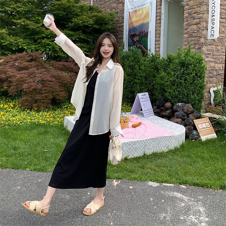 2024夏季（现货）超薄防晒服+针织吊带连衣裙P128K180,女装套装/套裙,慧峰