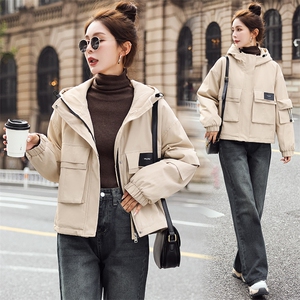 现货2024年冬装派克棉服宽松休闲毛绒内胆派克服图片