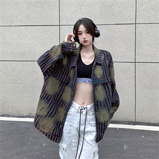 hiphop欧美高街做旧扎染外套男女街头潮流嘻哈宽松夹克JK067-P85，男装夹克，星座1008