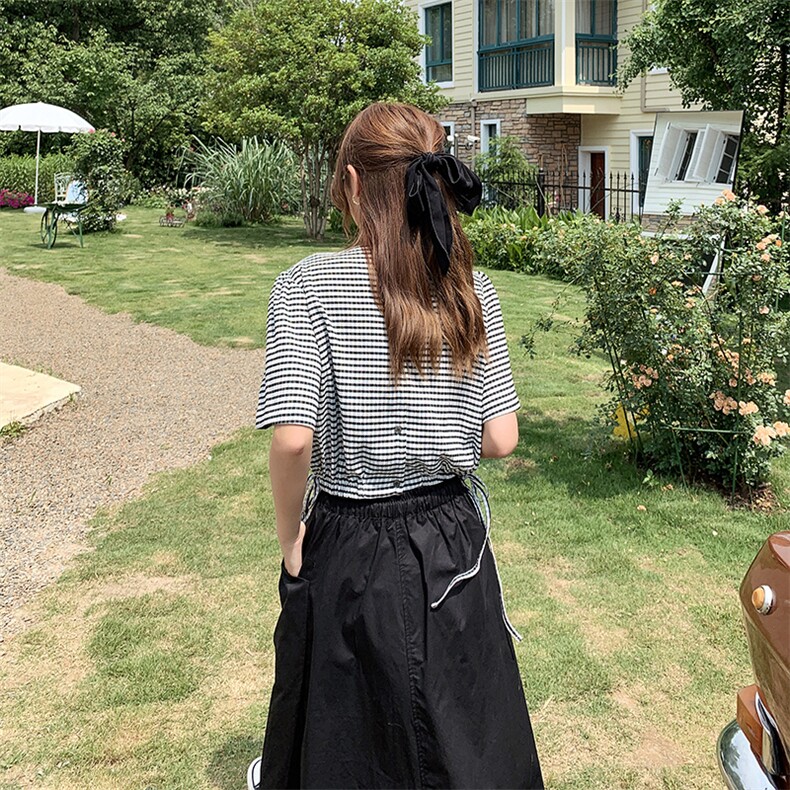 2021夏季新款套装（上衣+不规则半身裙）012-T204,女装套装/套裙,金十上