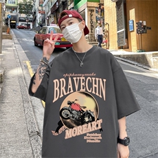 B239-1201-P28欧美式摩托机车创意印花夏季高克重半袖短袖t恤，男装T恤，星座514-2(原B239)