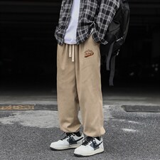 2024秋冬新款cityboy字母刺绣宽松抽绳束脚休闲裤K242-P50，男装休闲裤，星座914-3