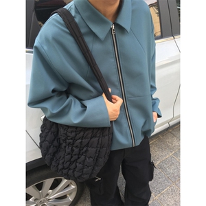 【有货】cleanfit蓝色短款外套男高级感痞帅行政夹克Y165LL-特P55图片
