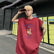 麂皮绒背心坎肩男T恤美式港风潮JB453-特P19控38，男装背心/马甲，电商B370