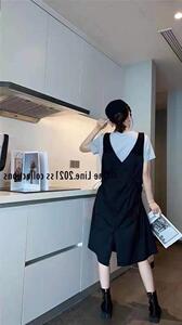 夏季新款韩版两件套连衣裙图片
