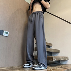 XZ217-2-KR01-P45夏季冰丝垂感西装裤男大码直筒休闲裤，男装西服套装，星座217-2