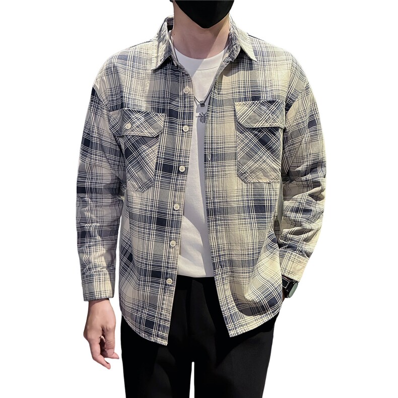 新款社会小伙秋冬男加厚寸衫型夹克男店主棉外套JK827-P68控98,男装夹克,星座301B-1