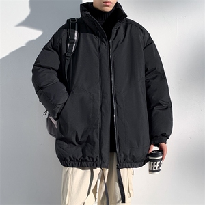现货冬季美式休闲加厚雪山外套夹克立领纯色三防户外工装棉服图片